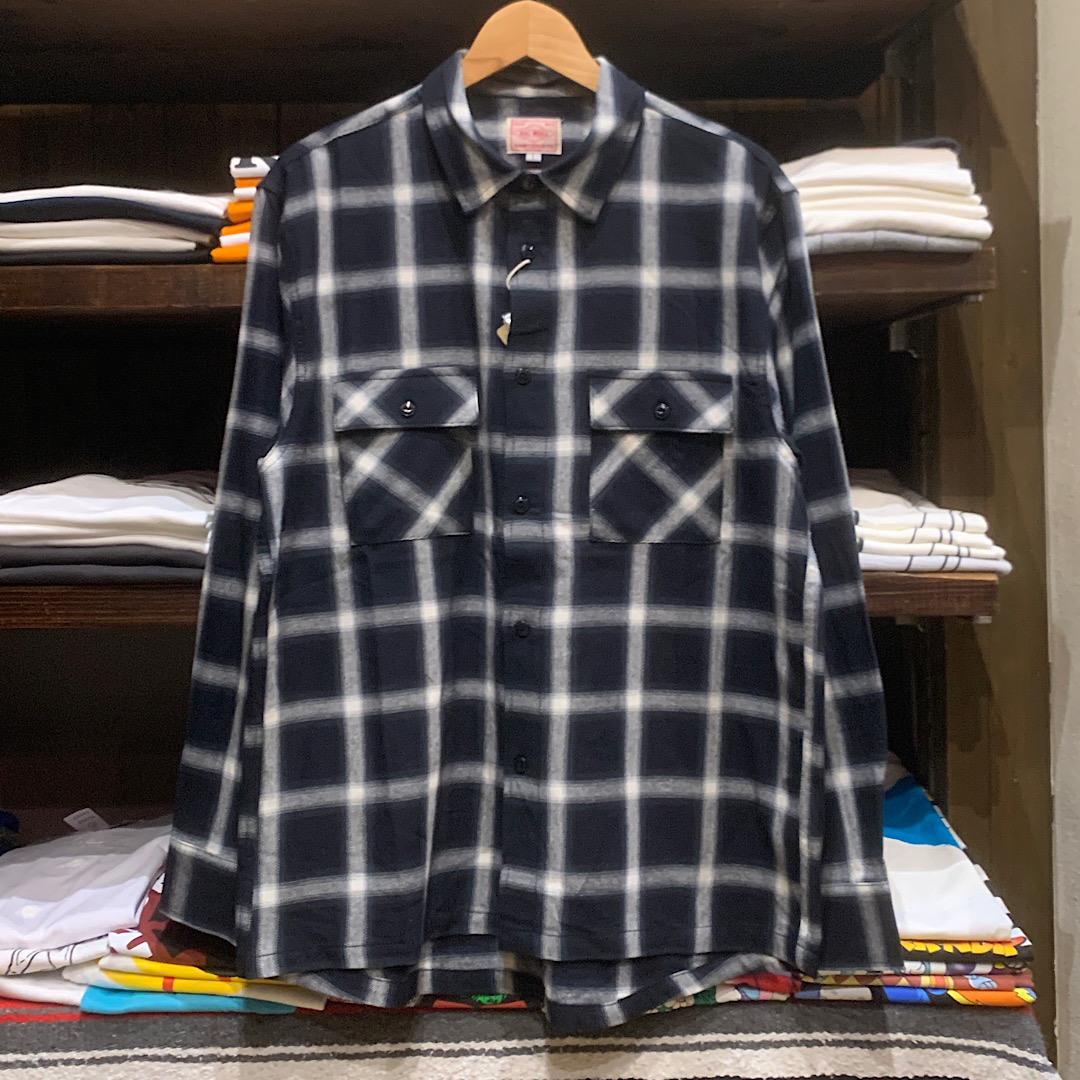 BIG MIKE Light Flannel L/S(Black×Green×White)