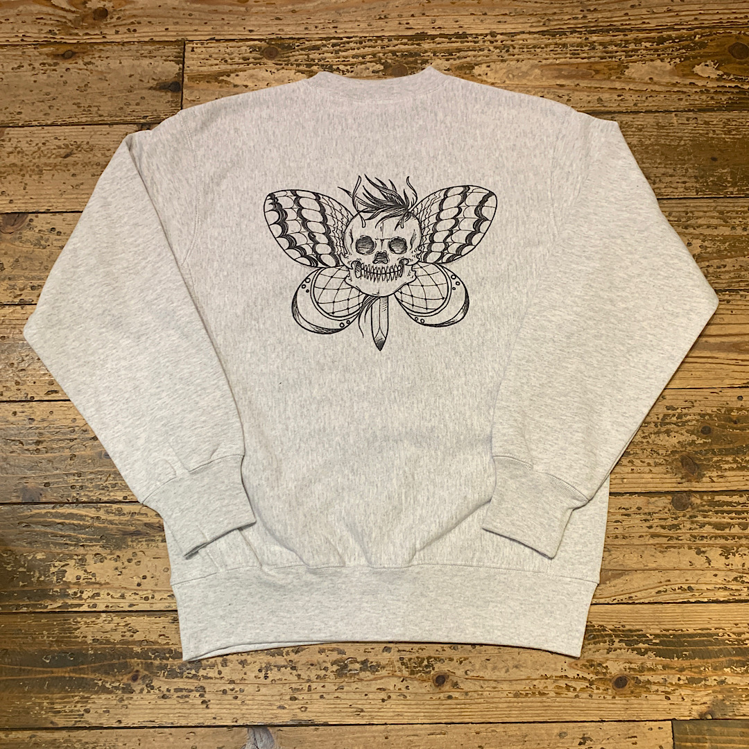 RADICAL Butterfly Crewneck(Ash)