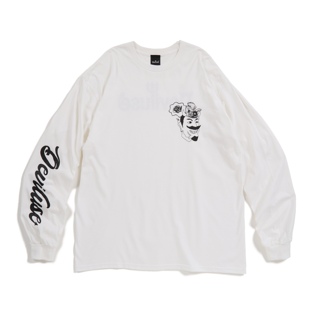 DEVILUSE Eat'em L/S T-shirts(White)