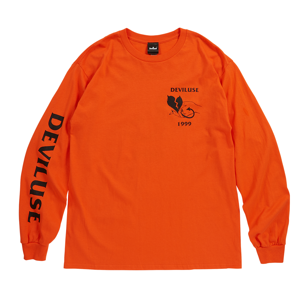 DEVILUSE Create it L/S T-shirts(Orange)