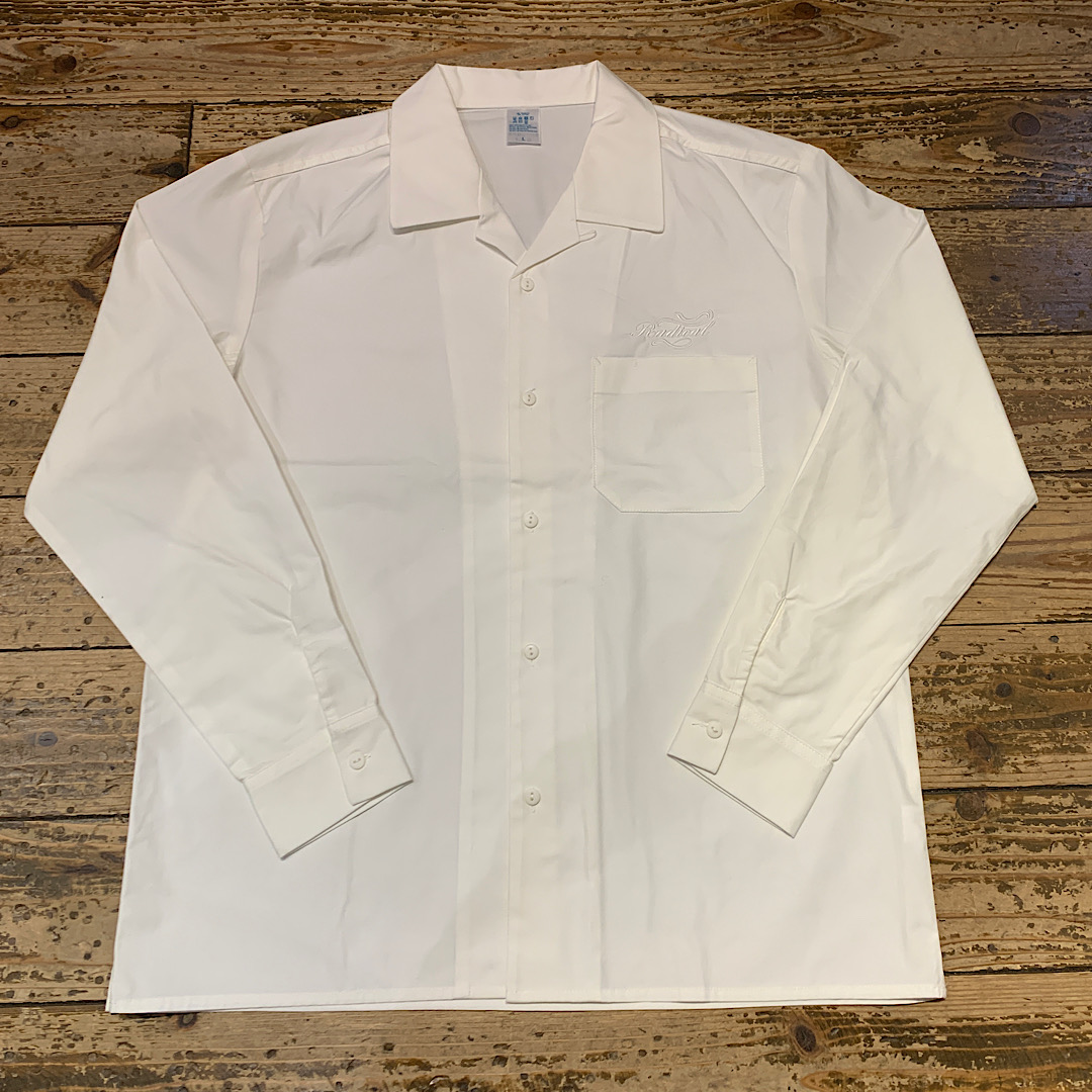 RADICAL Open Collar Work Shirt(White)