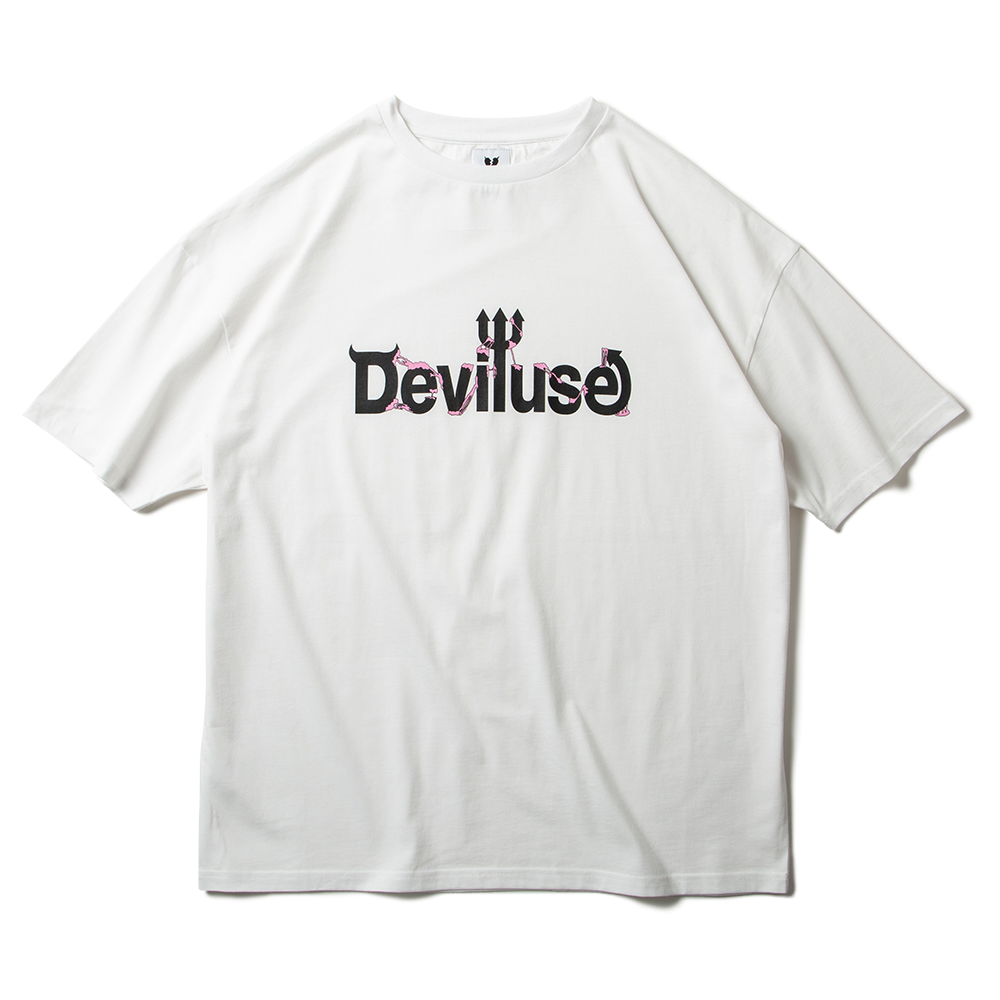 DEVILUSE Logo Gum T-shirts(White)