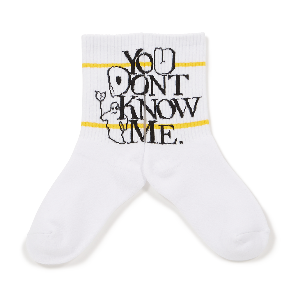 DEVILUSE You Don't Know Me Socks(White)
