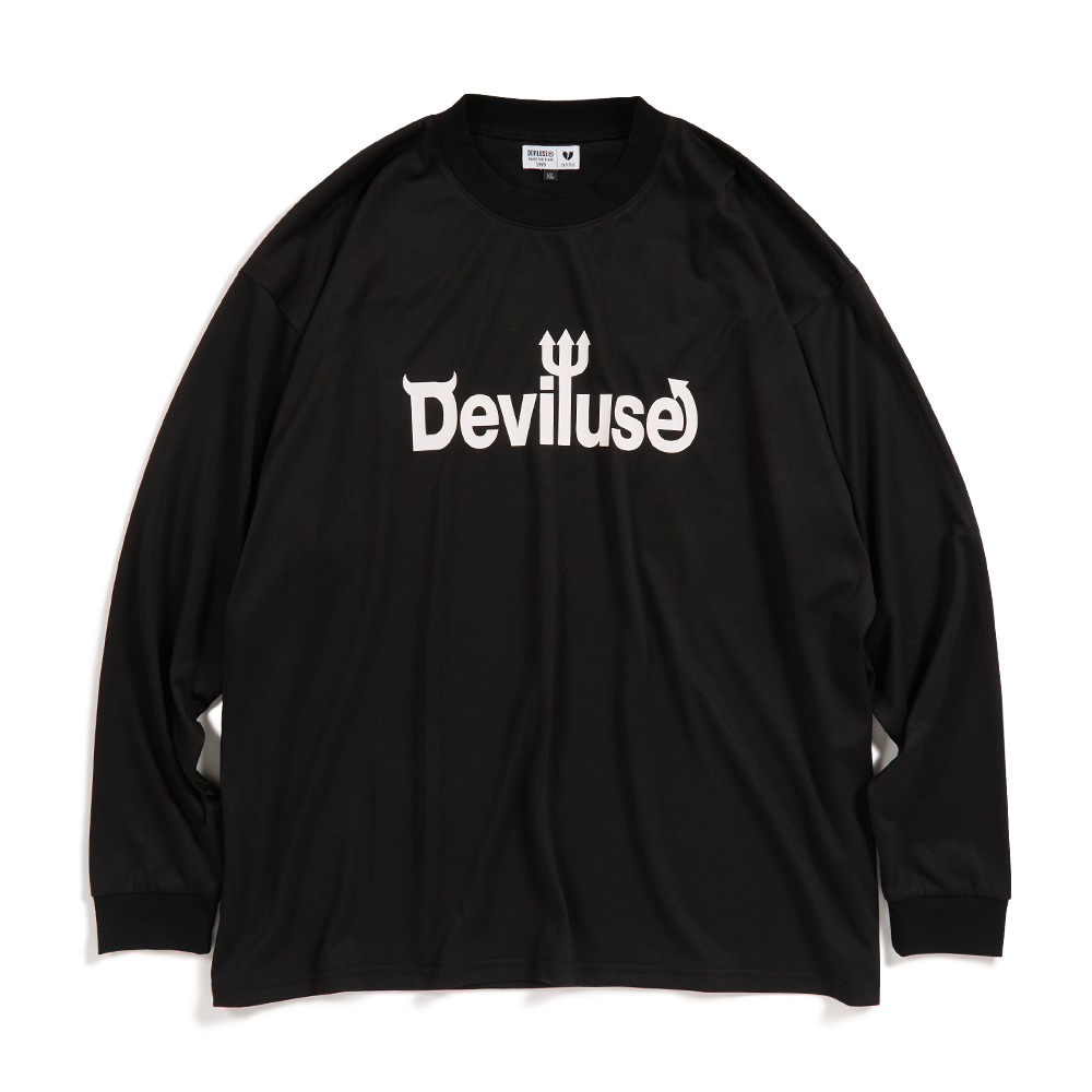 DEVILUSE Logo L/S T-shirts(Black)