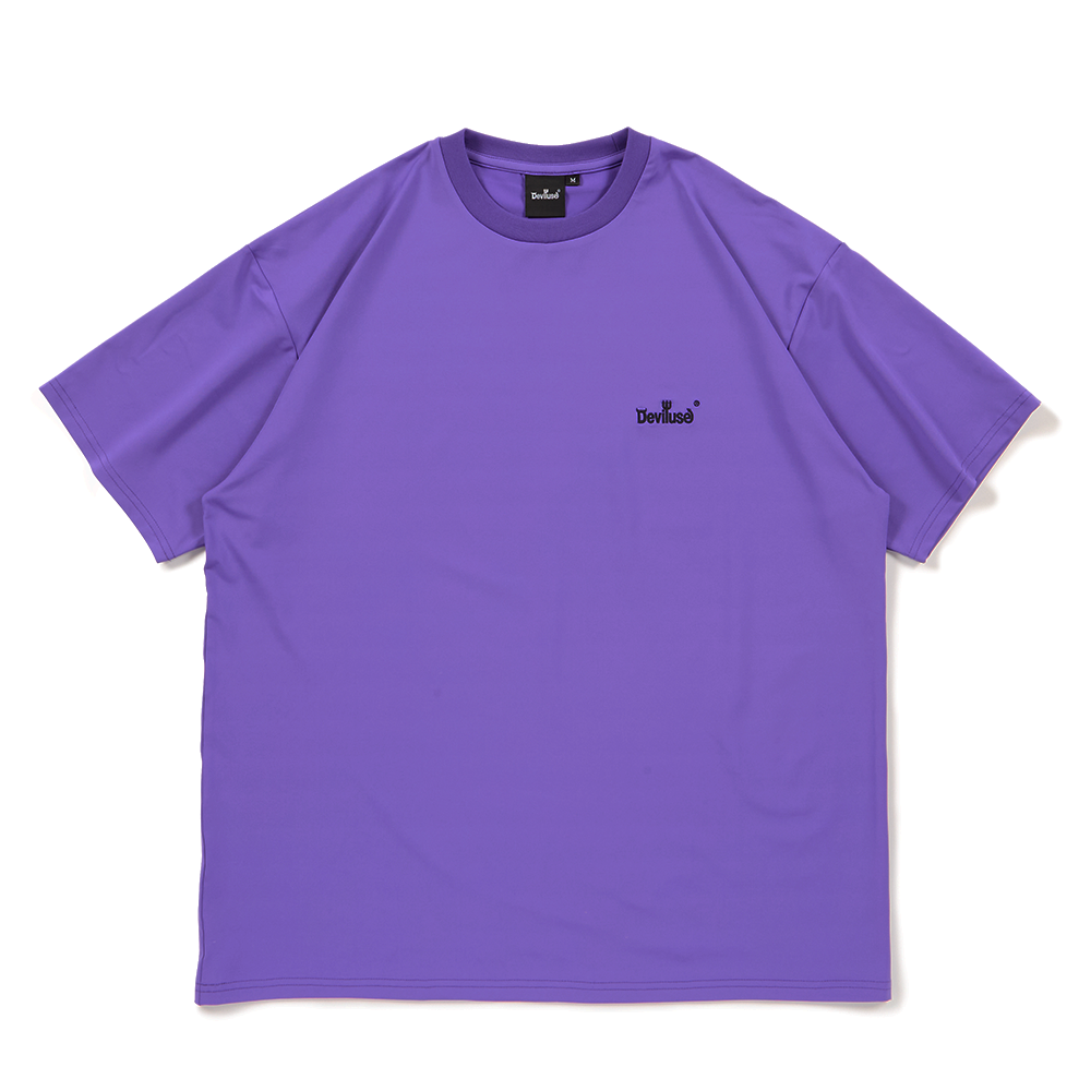 DEVILUSE Small Logo Utility T-shirts(Purple)