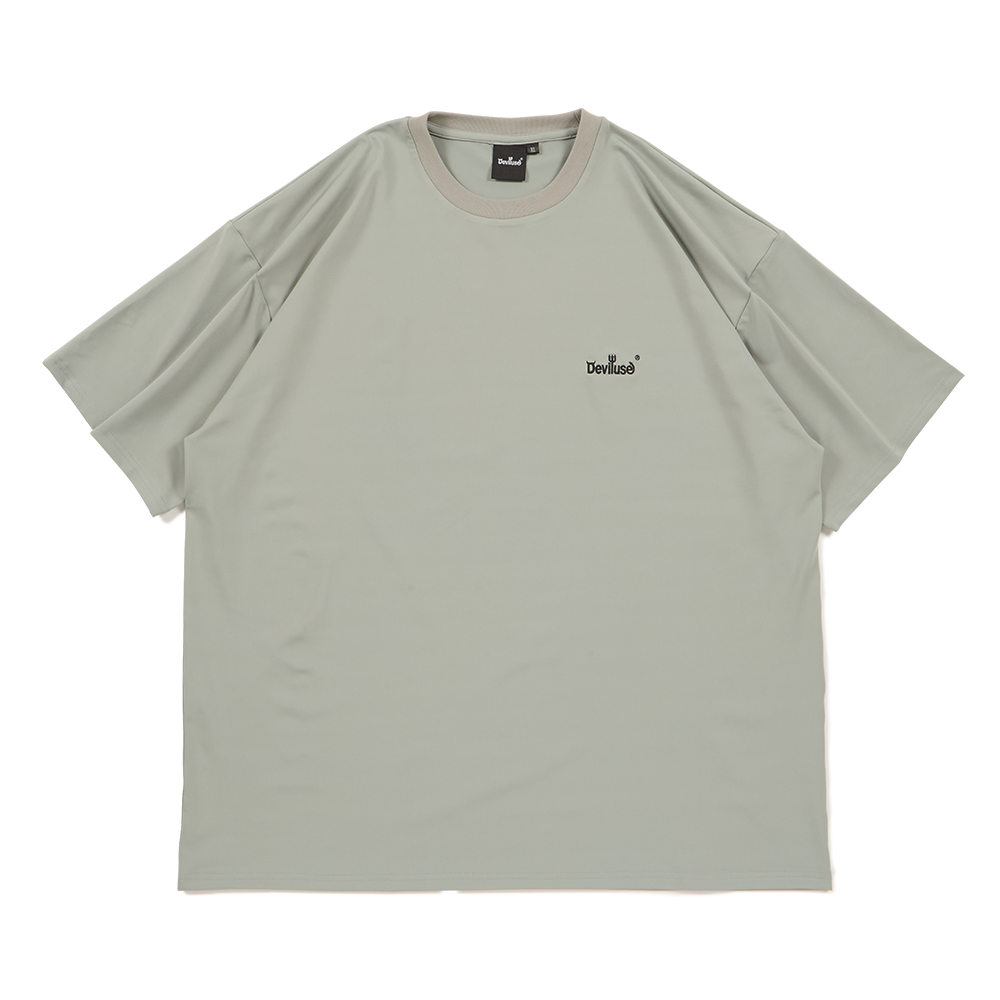 DEVILUSE Small Logo Utility T-shirts(Olive)