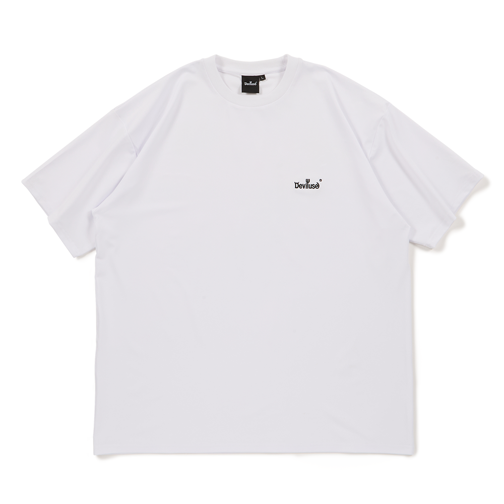 DEVILUSE Small Logo Utility T-shirts(White)