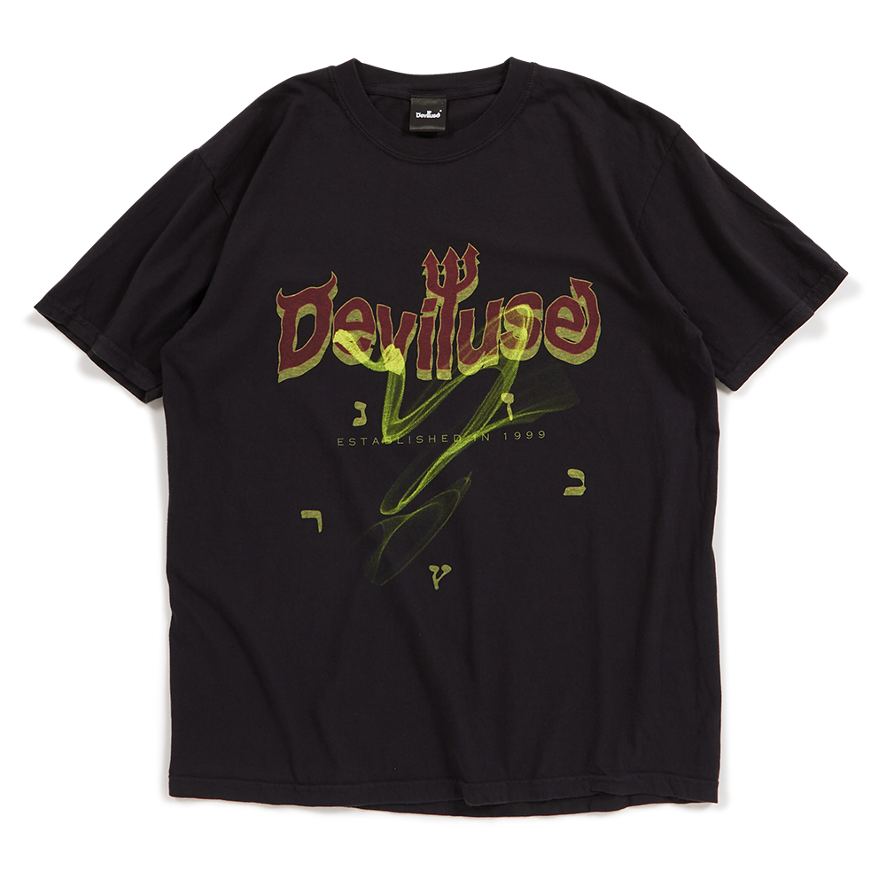 DEVILUSE Haze T-shirts(Washed Black)