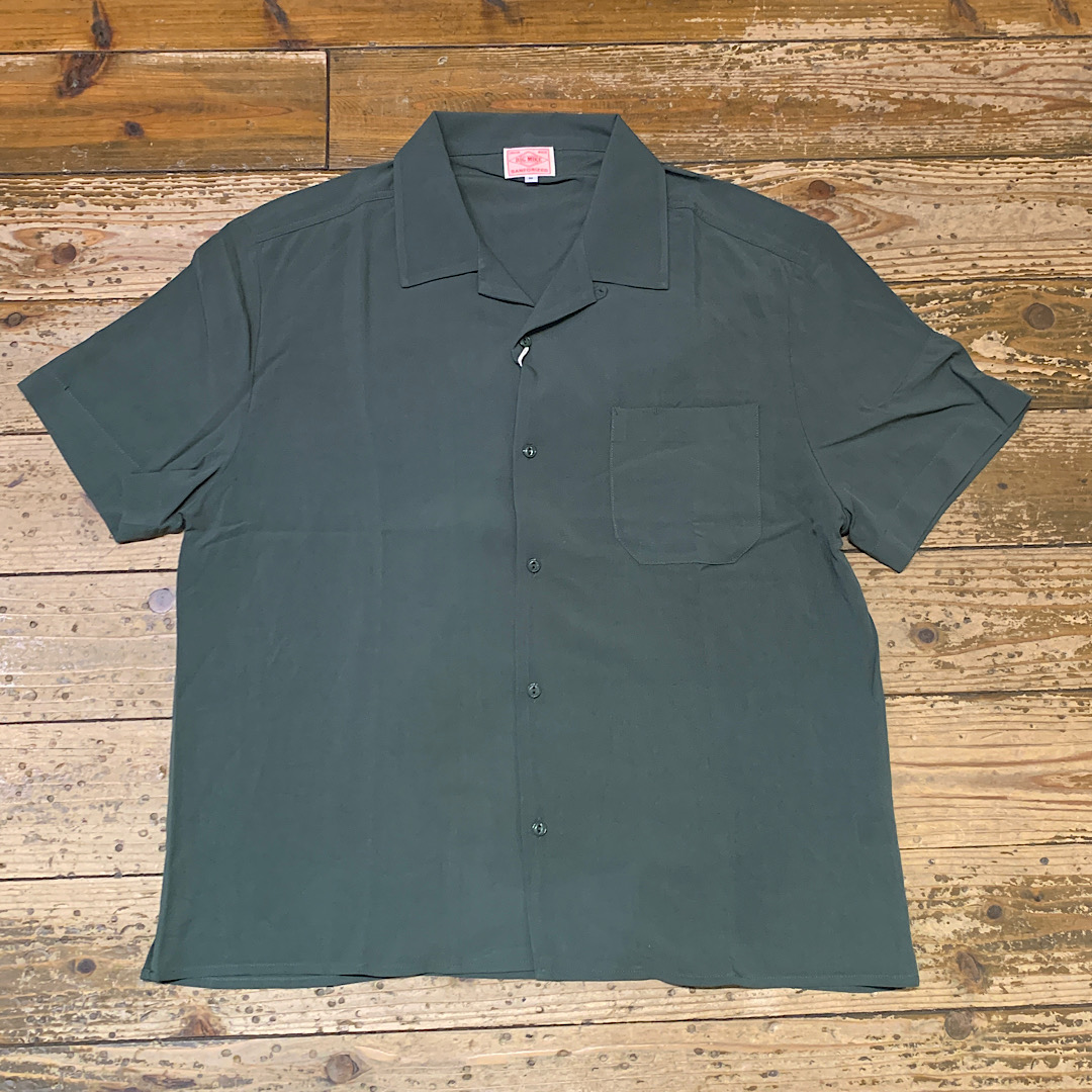 BIG MIKE Rayon Aloha Shirts(D.Green)
