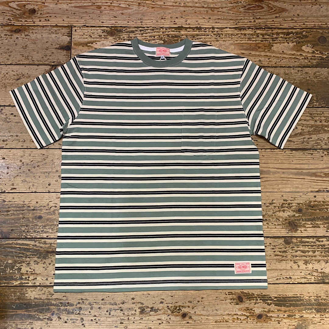 BIG MIKE Boder Sunglasses Pocket S/S Tee(MNT×BLK×OFF）