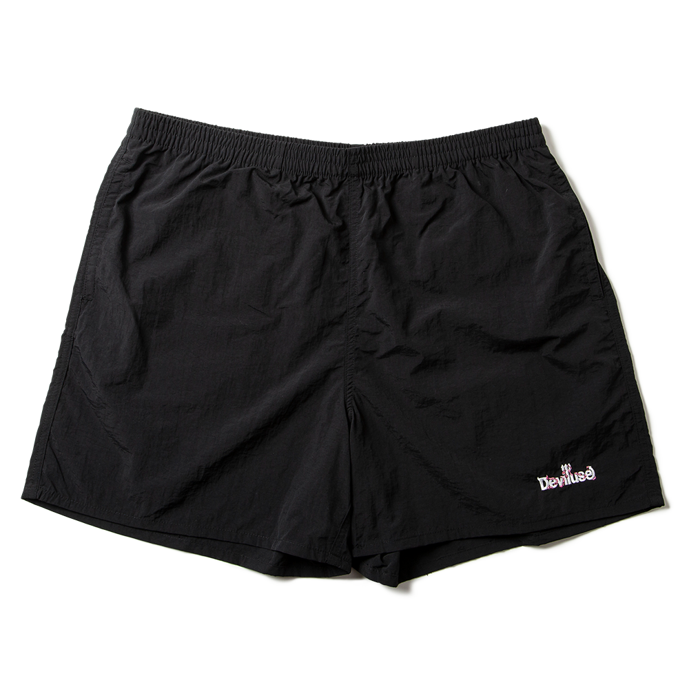 DEVILUSE Logo Gum Nylon Shorts(Black)