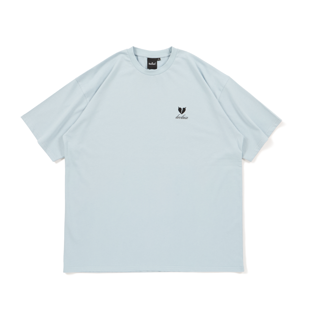 DEVILUSE Heartaches T-shirts(Stone Blue)