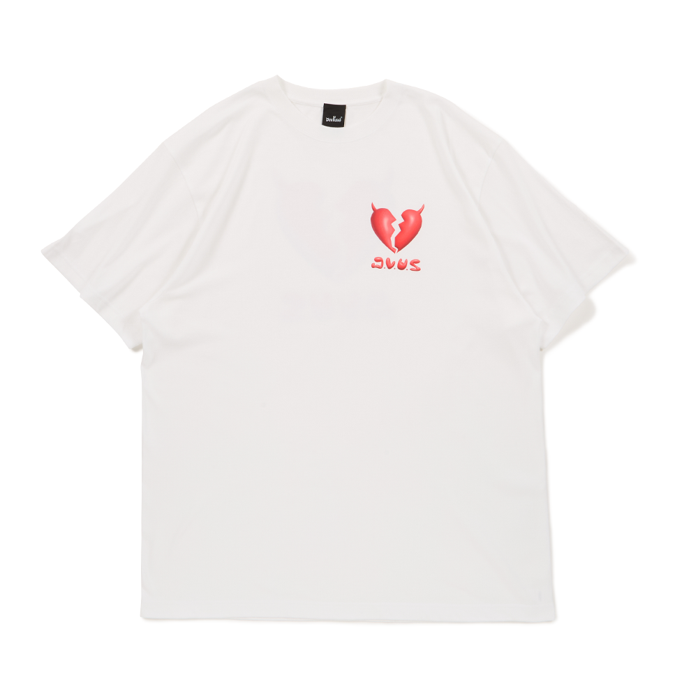 DEVILUSE Plump Heart T-shirts(White)