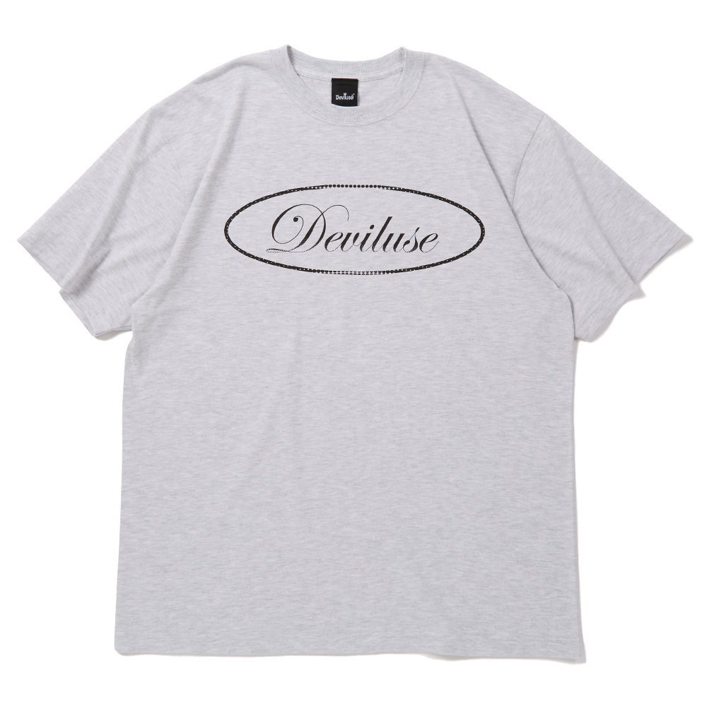 Oval Script Logo T-shirts(Ash)
