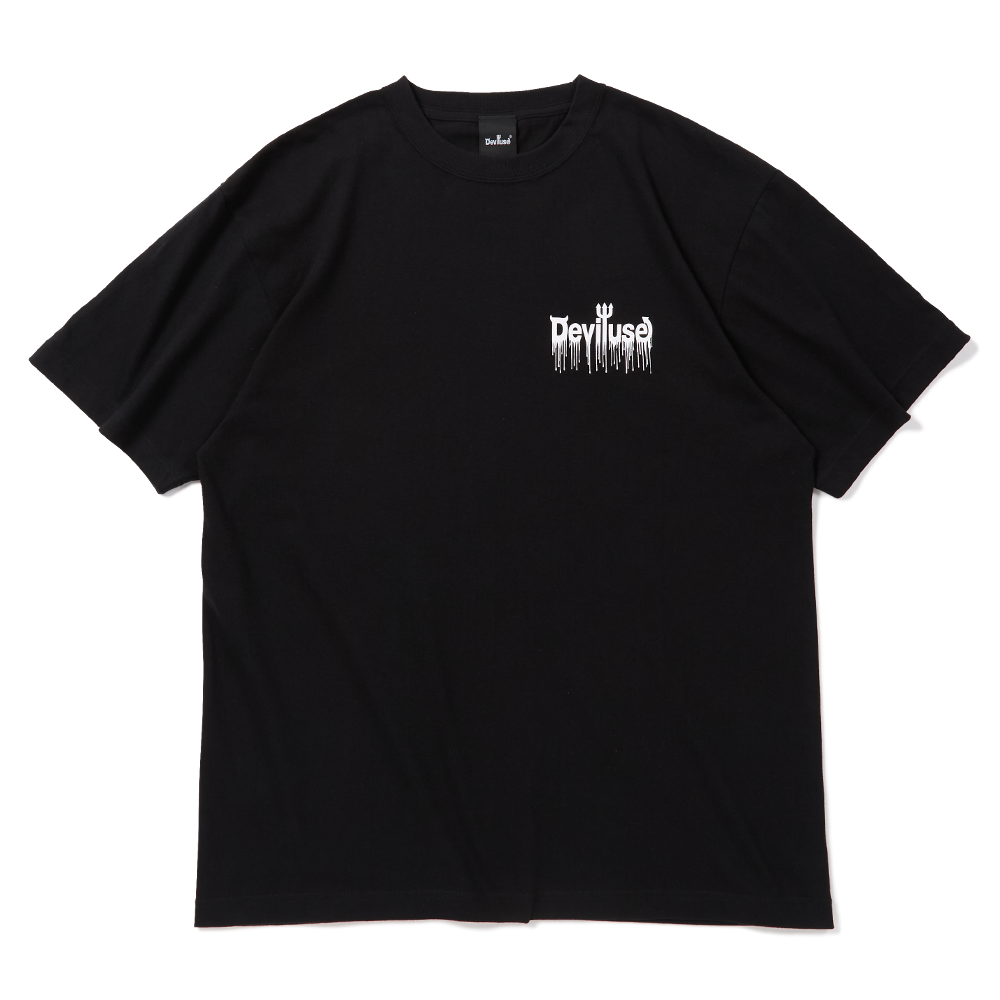 DEVILUSE Heart on Shuffle T-shirts(Black)