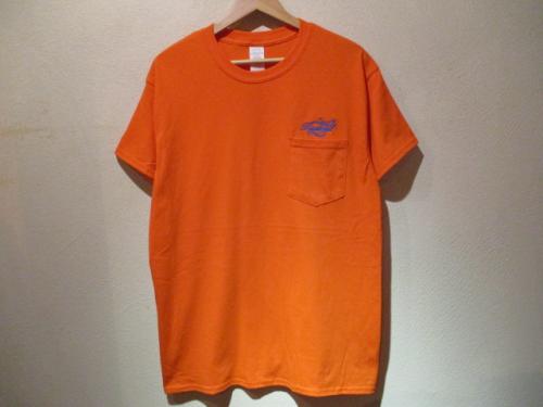 RADICAL Logo Pocket T-shirts Orange