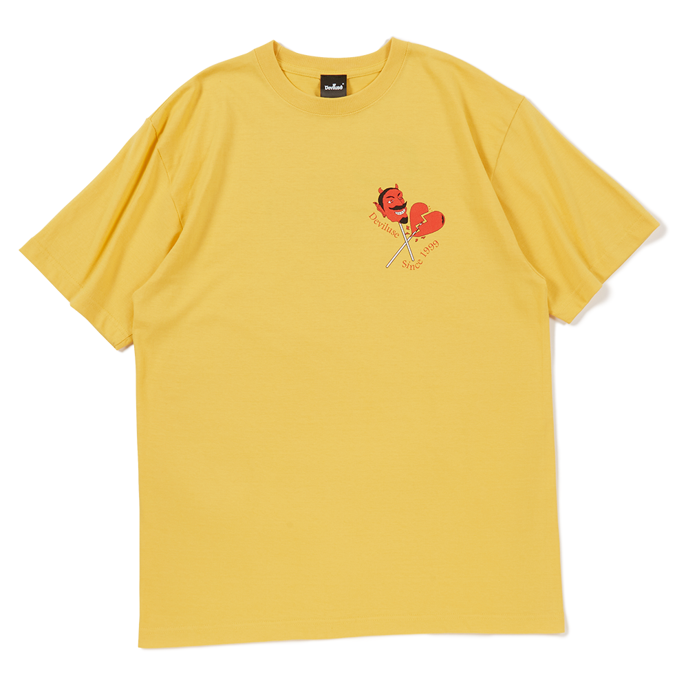 DEVILUSE Devil Head T-shirts(Mustard)
