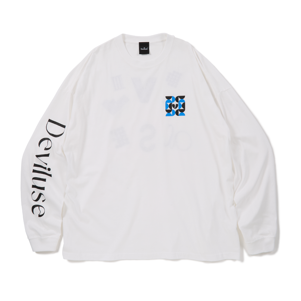 DEVILUSE Molding L/S T-shirts(White)