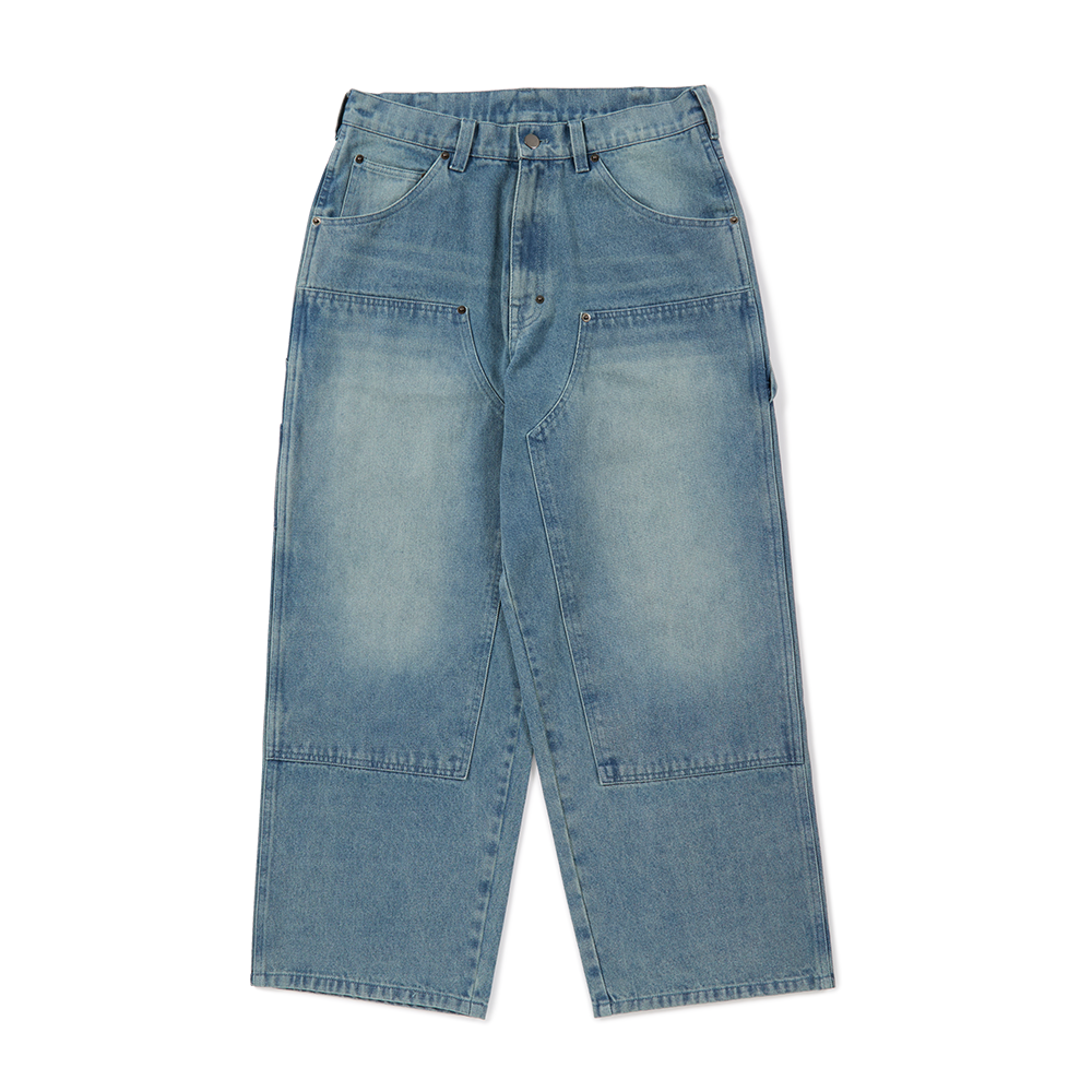 DEVILUSE Denim Work Pants(Fade Indigo)