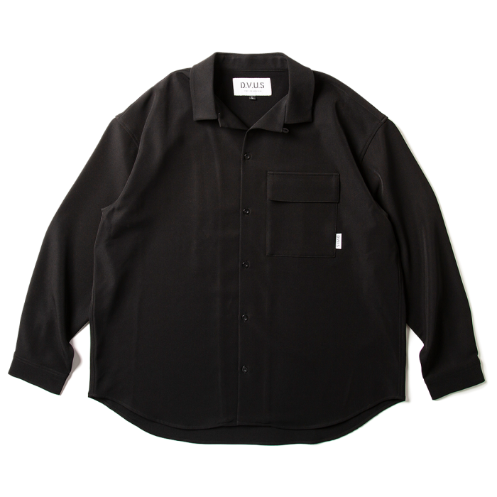 DEVILUSE Open Collar Shirts(Black)