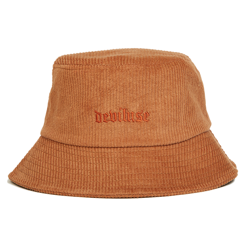 DEVILUSE Old English Bucket Hat(Brown)