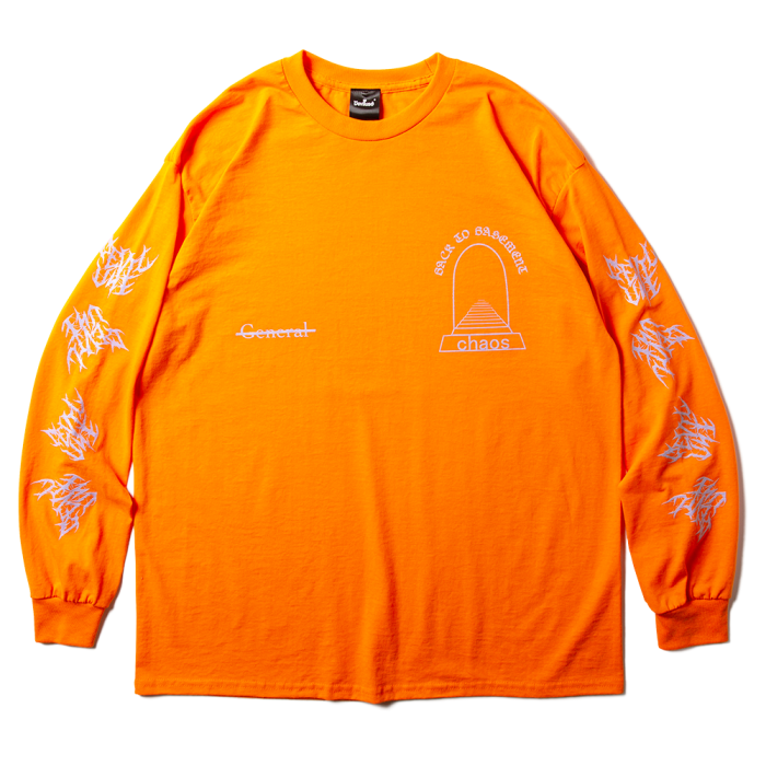DEVILUSE Back to Basement L/S T-shirts(Orange)