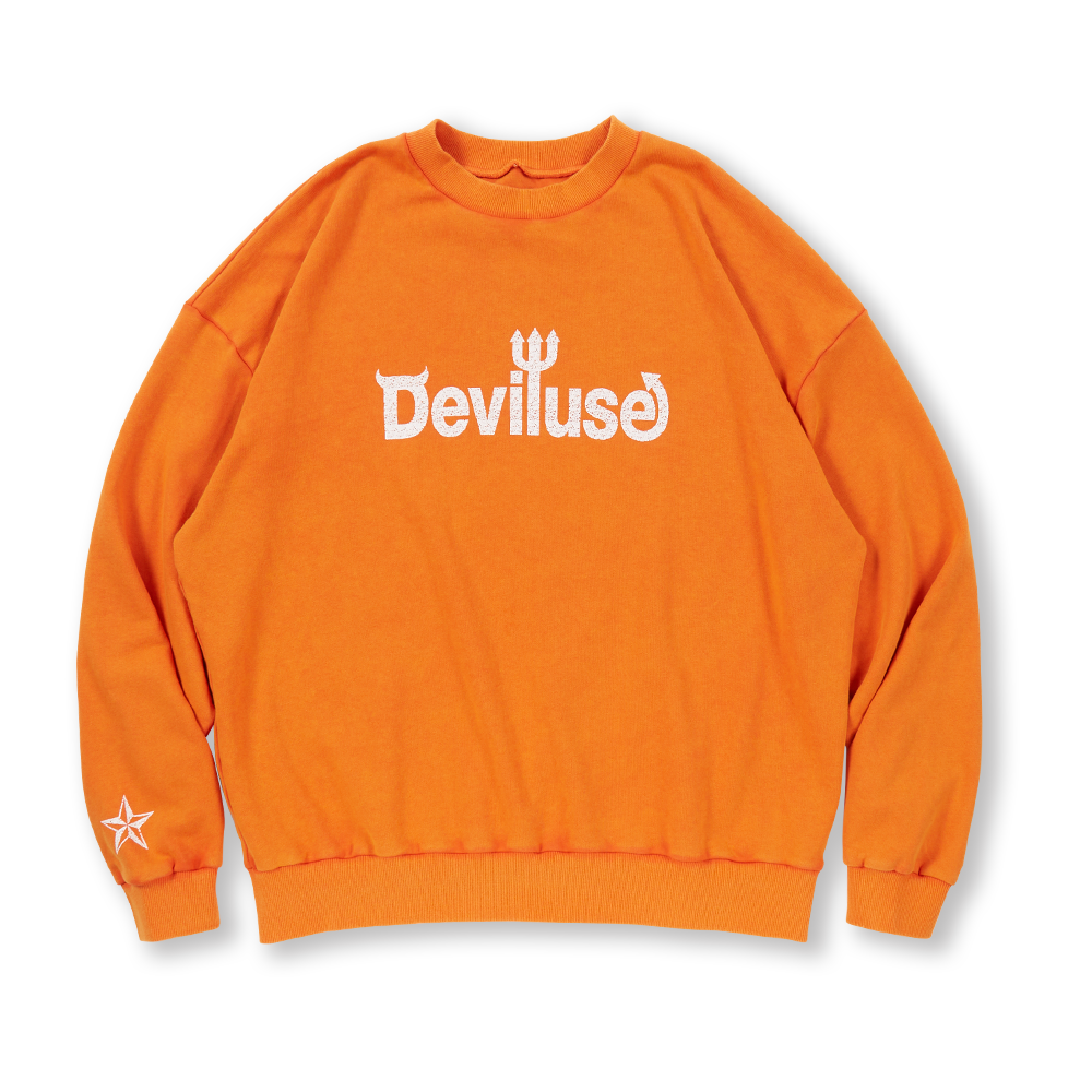 DEVILUSE Logo Crewneck(Orange)