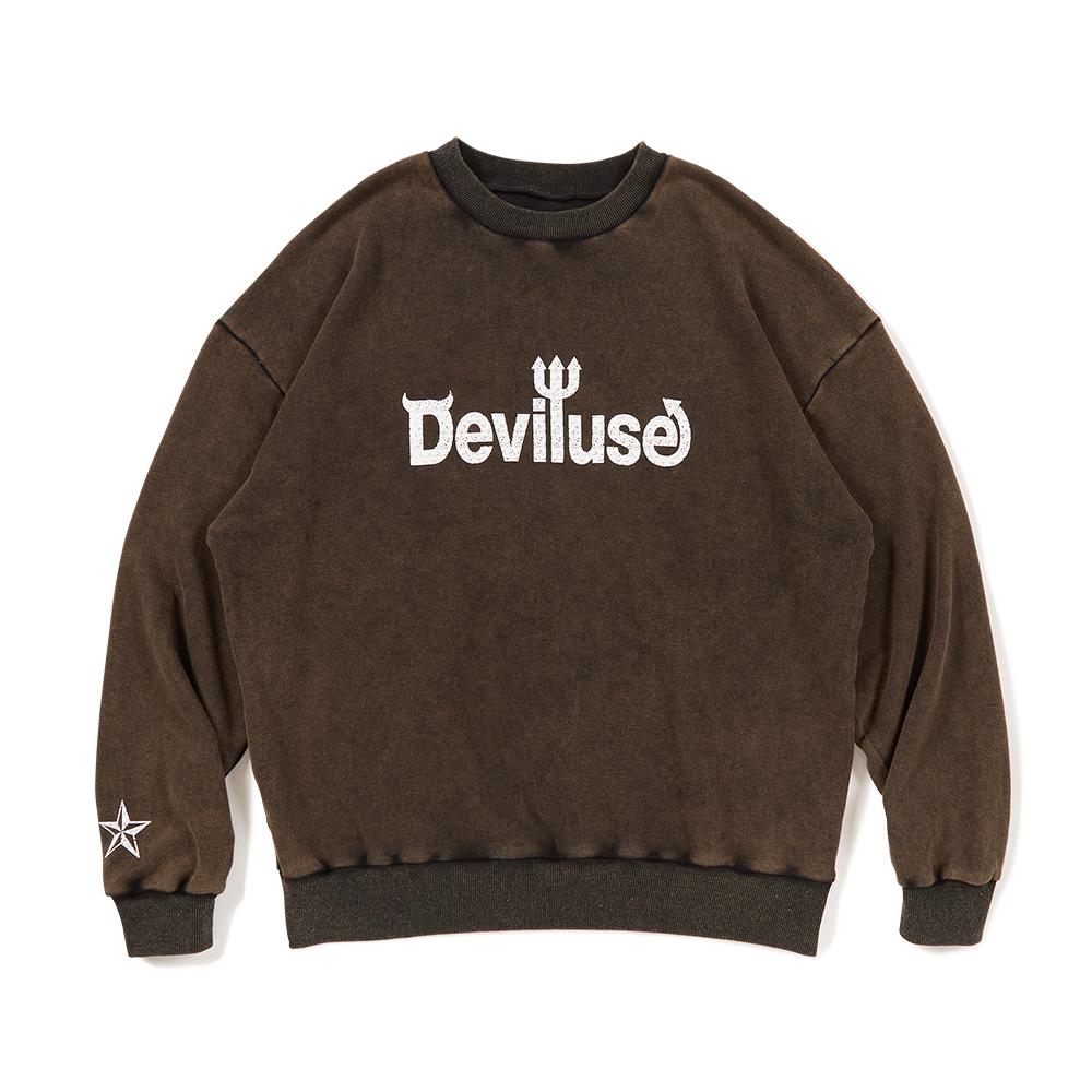 DEVILUSE Logo Crewneck(Black)