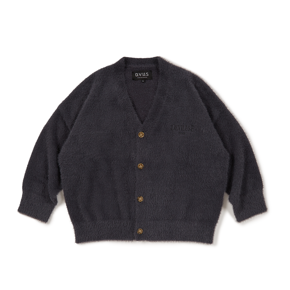 DEVILUSE Mohair Cardigan(Charcoal)