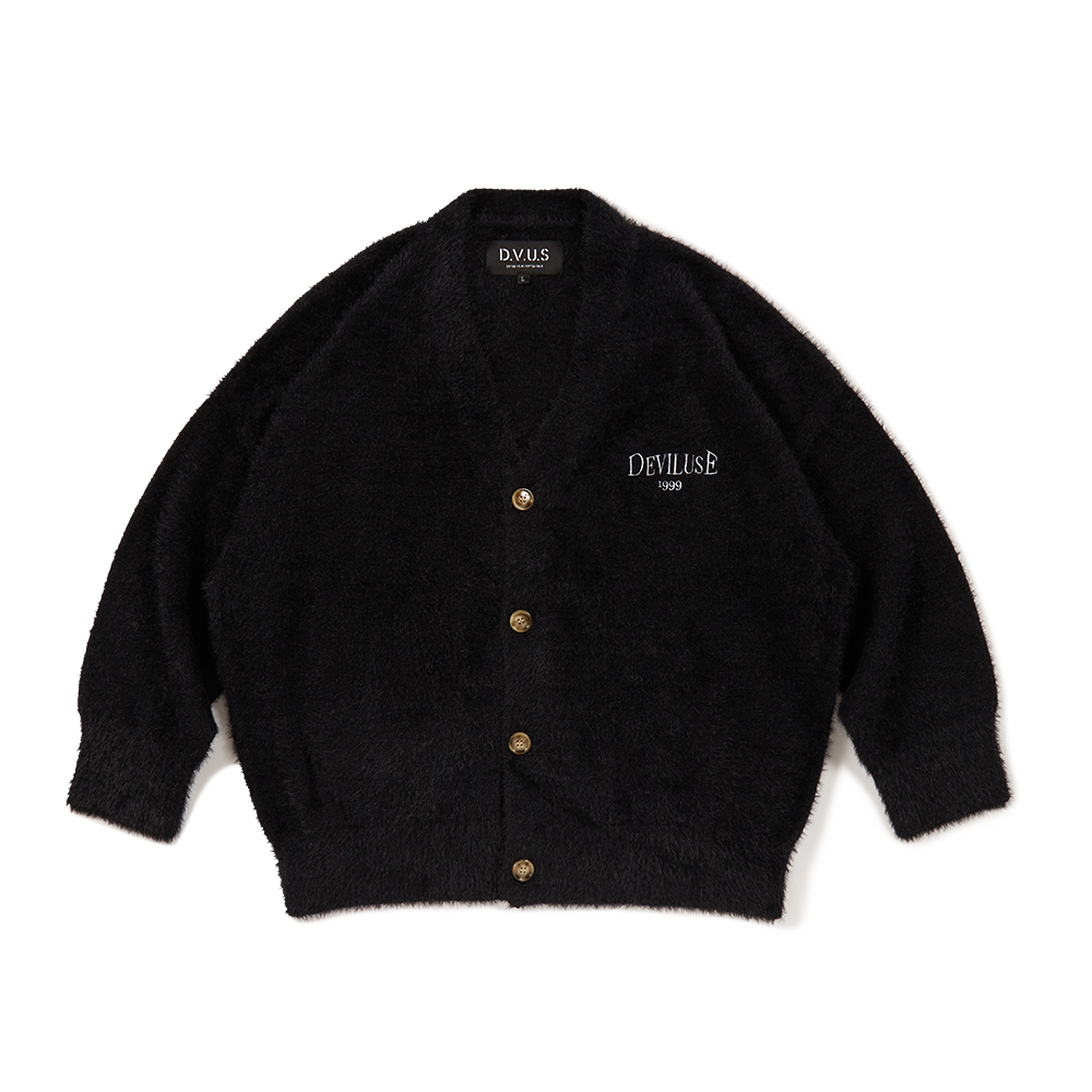 DEVILUSE Mohair Cardigan(Black)