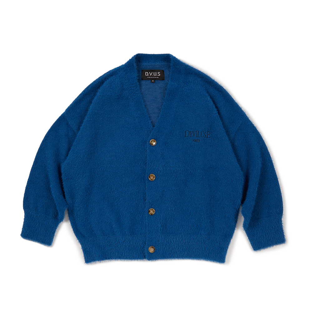 DEVILUSE Mohair Cardigan(Blue)