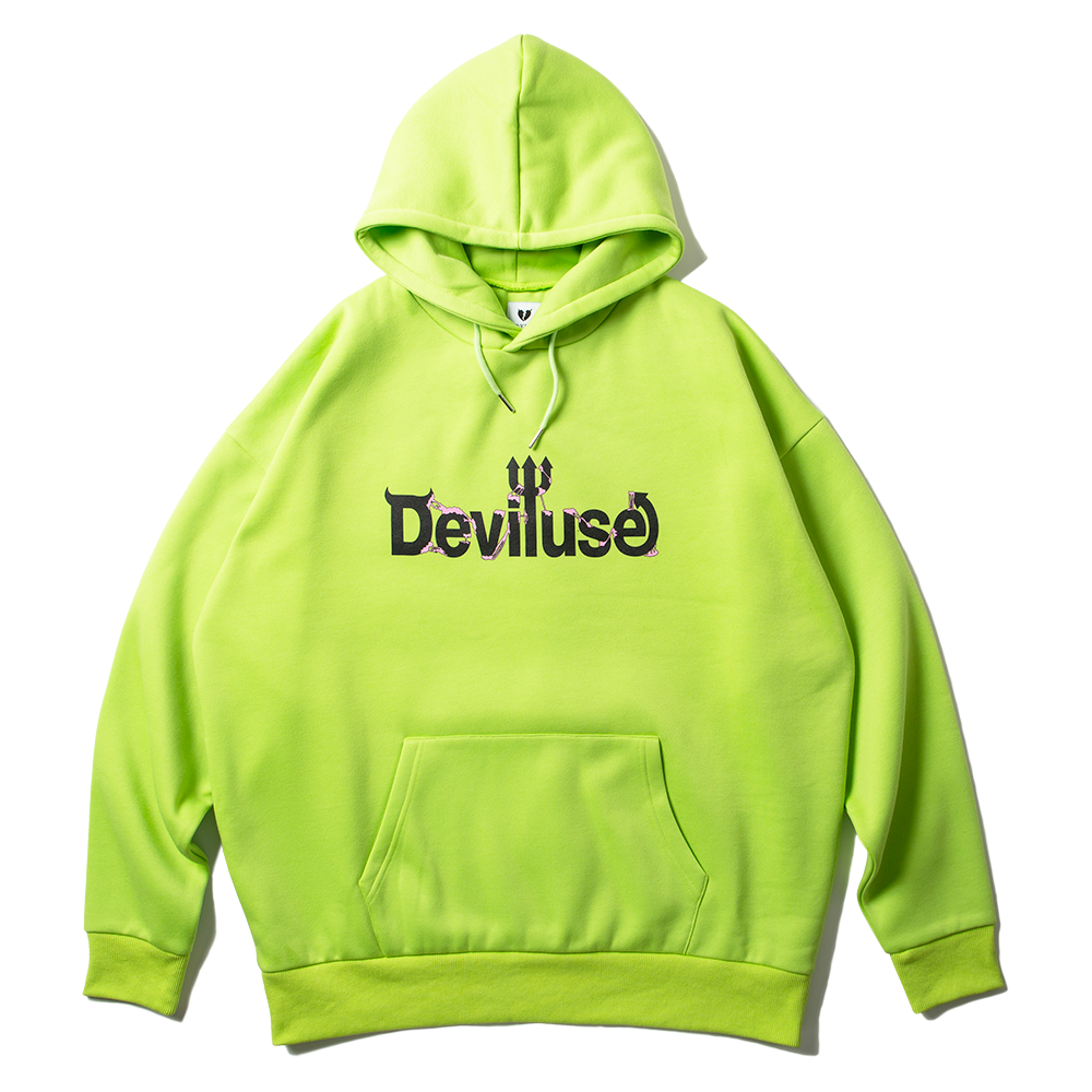DEVILUSE Logo Gum Pullover Hooded(Green)
