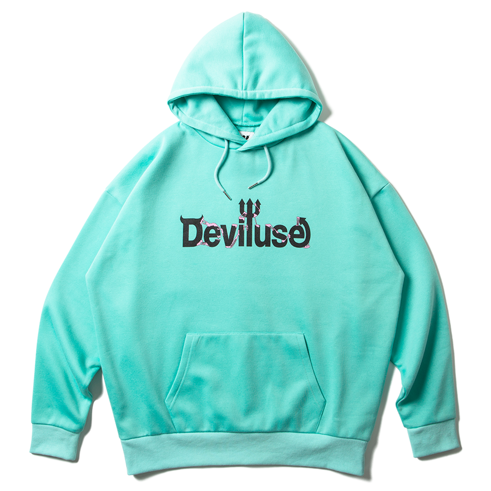 DEVILUSE Logo Gum Pullover Hooded(Mint)