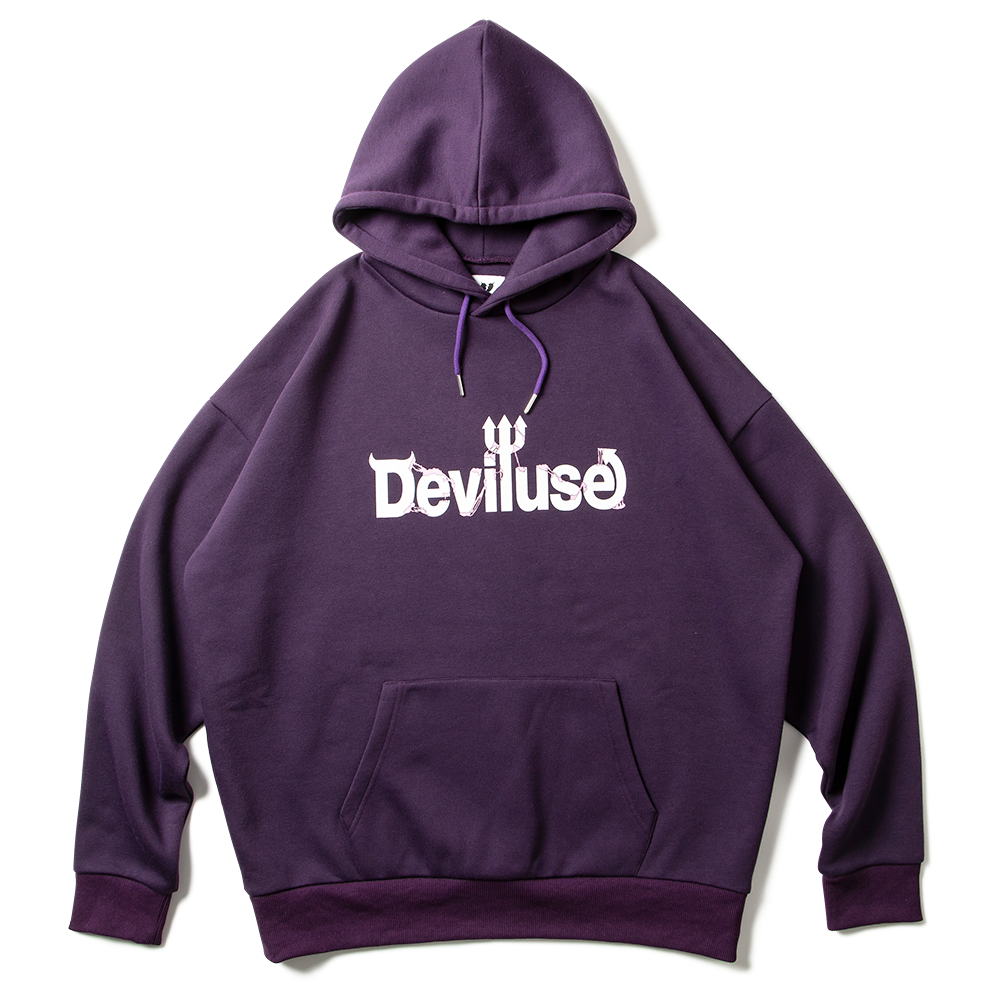 DEVILUSE Logo Gum Pullover Hooded(Purple)