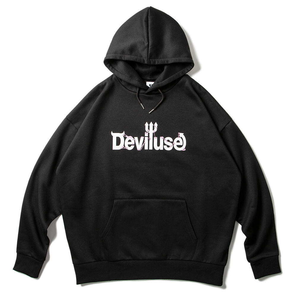 DEVILUSE Logo Gum Pullover Hooded(Black)