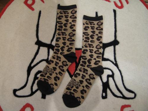 RADICAL Leopard Socks Tan