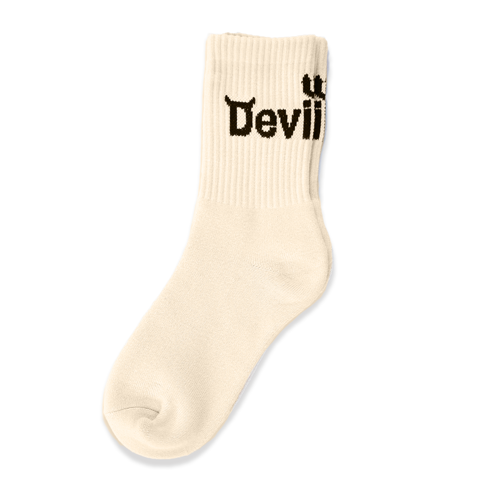 DEVILUSE Logo Socks(Natural)