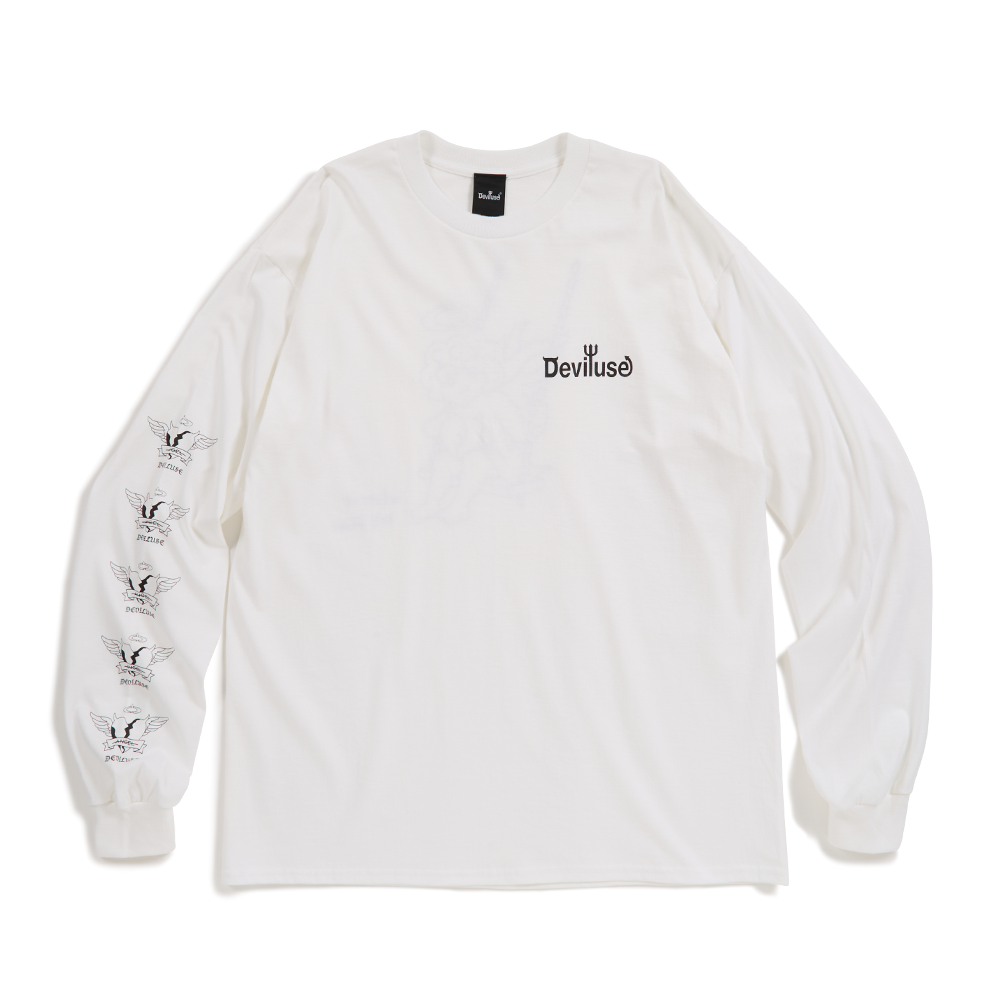 DEVILUSE Swing L/S T-shirts(White)