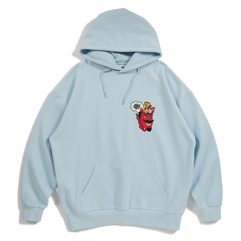 DEVILUSE Eat'em Pullover Hooded(Light Blue)